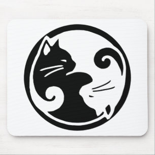 Mousepad Gatos de Yin Yang