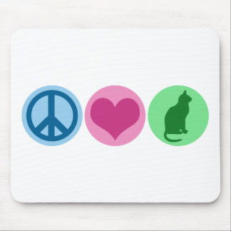 Mousepad Gatos do amor da paz