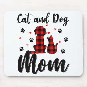 Mousepad Gatos E Cães Mamãe Dia de as mães Animais De Compa