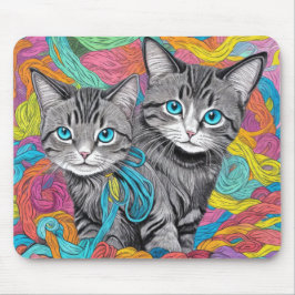 Mousepad Gatos e Lã