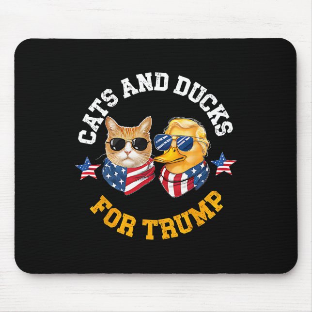 Mousepad Gatos E Patos Para Trump 2024  (Frente)