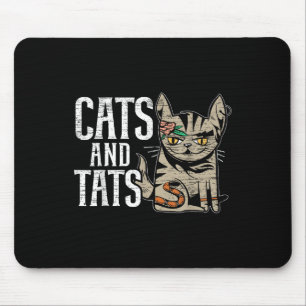 Mousepad Gatos E Tatuagens Que Tinham A Tatuagem Tatto-Love