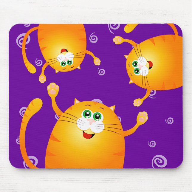 Mousepad Gatos engraçados, bocal (Frente)