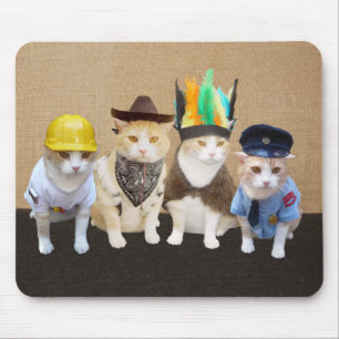 Mousepad Gatos engraçados da vila