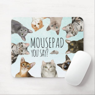 Mousepad Gatos Engraçados   MOUSEpad, Você Diz?