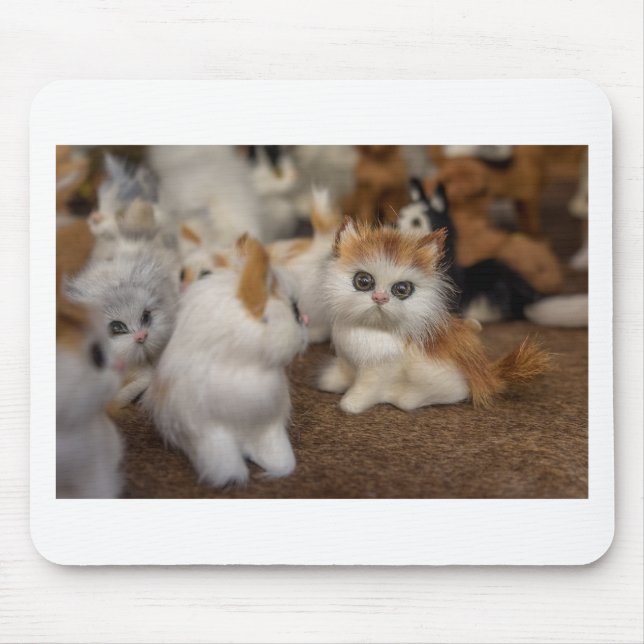 Mousepad Gatos Fofos de Pelúcia (Frente)