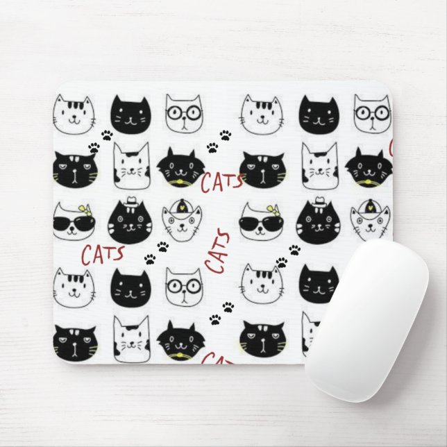 Mousepad Gatos Gatinhos Pad De Rato! (Com mouse)