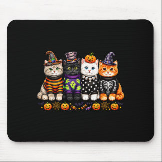 Mousepad Gatos Kawaii de Halloween Amantes de Gatinhos Fofo