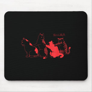 Mousepad Gatos Kawaii Moda Japonesa Estilo Harajuku