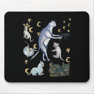 Mousepad Gatos Medievais Feios