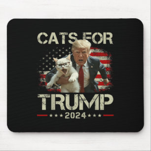 Mousepad Gatos Para Trump 2024 Voto Engraçado Para Trump -