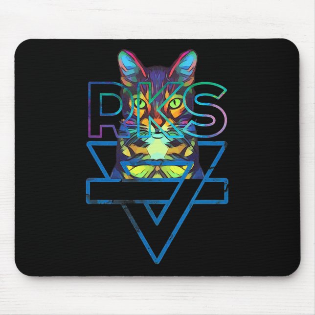 Mousepad Gatos Rainbow Kitten Surpresa Gato Bonito (Frente)