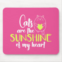 Gatos são o Sol do Meu Pad do Mouse Cardíaco