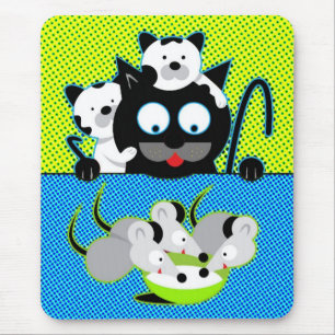 Mousepad Gatos vs. Pad de Rato de Rato de Rato
