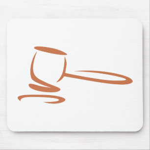 Mousepad Gavel que representa um juiz no estilo do desenho