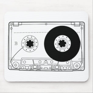 Mousepad gaveta gráfica retro do t-shirt do vintage da