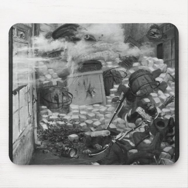 Mousepad Gavroche que recolhe cartuchos (Frente)