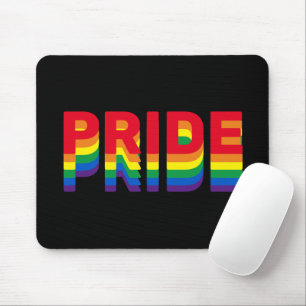 Mousepad Gay do arco-íris retrô negro lgbt lgbtq queer