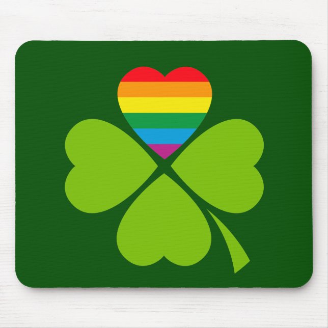 Mousepad Gay Lucky Clover (Frente)
