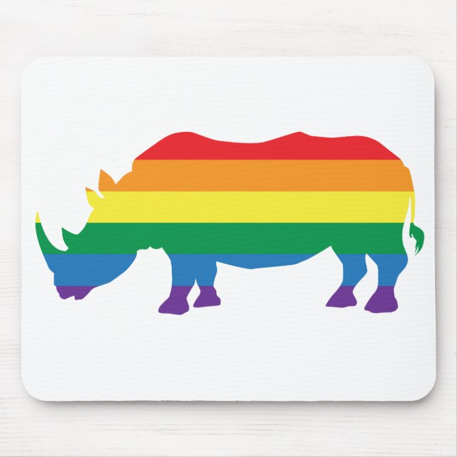 Mousepad Gay-Pride-Rhino (Frente)