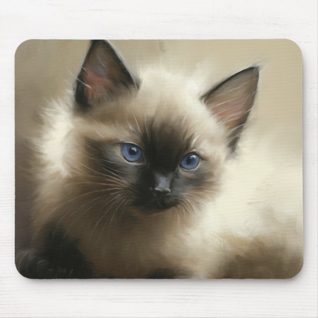 Mousepad Gaze Da Inocência Do Retrato De Cristóvão Siamês (Frente)