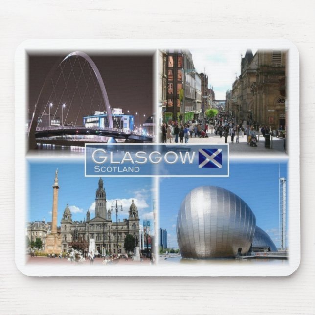 Mousepad GB Reino Unido - Escócia - Glasgow - (Frente)