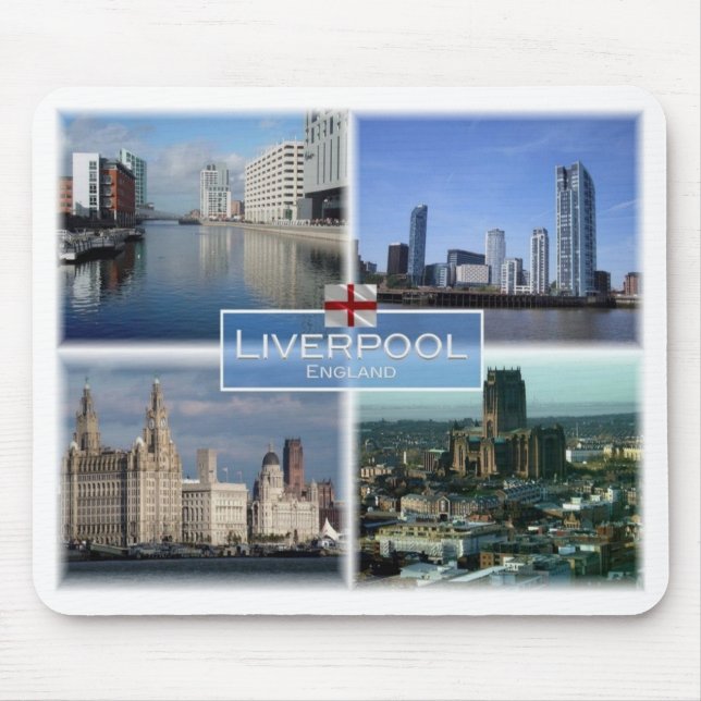 Mousepad GB Reino Unido - Inglaterra - Liverpool - (Frente)