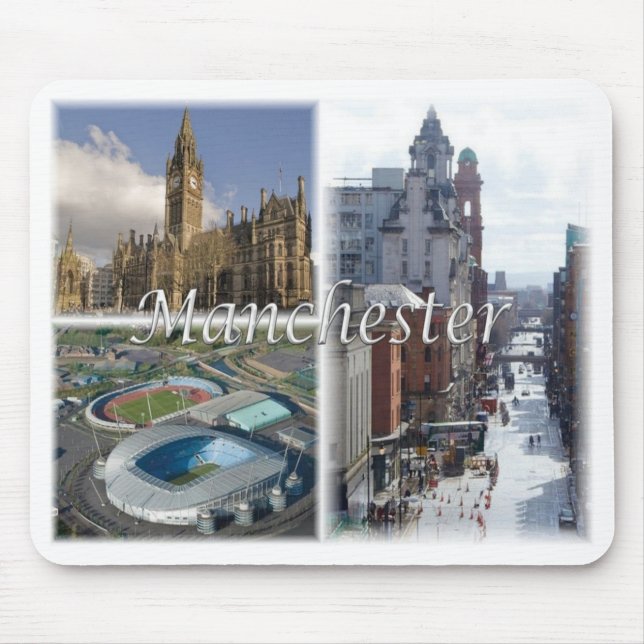 Mousepad GB Reino Unido - Inglaterra - Manchester - (Frente)