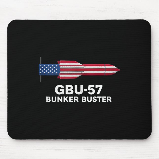 Mousepad Gbu-57 Bunker Buster American Flag 4th Of July Tan (Frente)