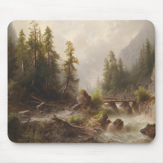 Mousepad Gebirgsbach - Albert Rieger (Frente)