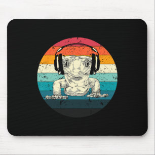 Mousepad Gecko Cresta Jogando Vídeo Jogo Engraçado Gamers