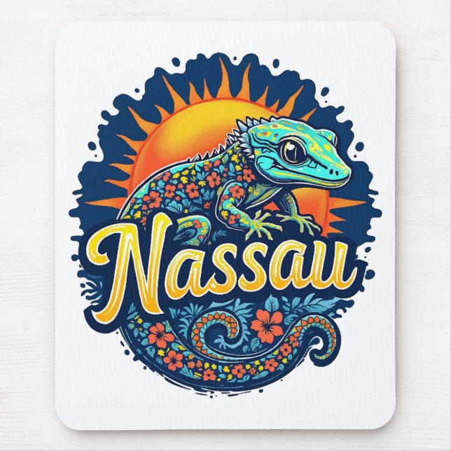 Mousepad Gecko Nassau Bahamas Caribe (Frente)