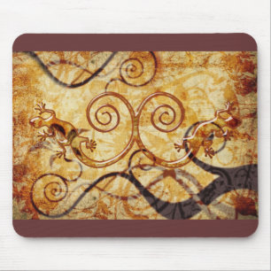 Mousepad Gecko Spiral Twins
