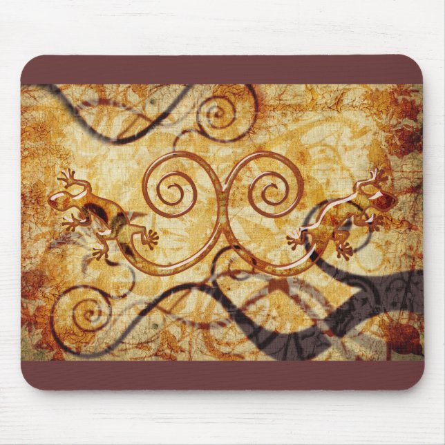 Mousepad Gecko Spiral Twins (Frente)