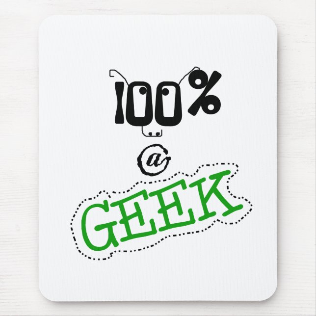 Mousepad Geek de 100 por cento (Frente)