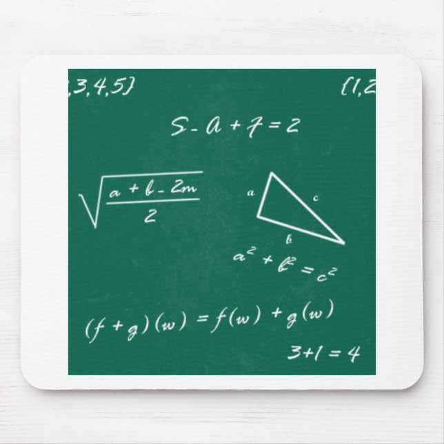 Mousepad geek de álgebra professor de matemática (Frente)