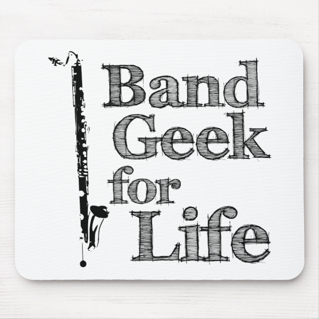 Mousepad Geek de Banda Clarinet Bass (Frente)