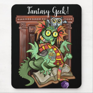 Mousepad Geek fantasia do dragão do fã da "! "