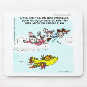 Mousepad Geeks Acima de Avião Frutado Divertido