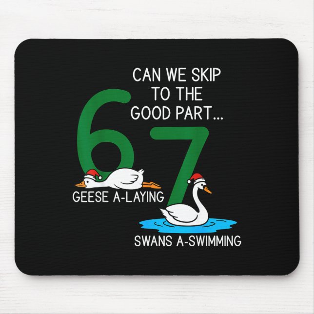Mousepad Geese A Laying Swans A Swimming 67 Six Geese Seven (Frente)