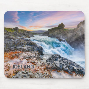 Mousepad Geitafoss Waterfall, Islândia