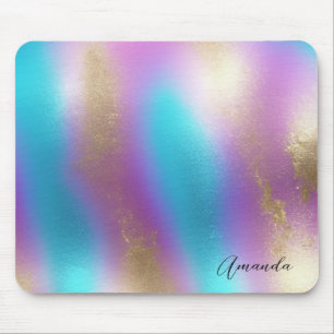 Mousepad Gelado Arco-Íris Iridescente