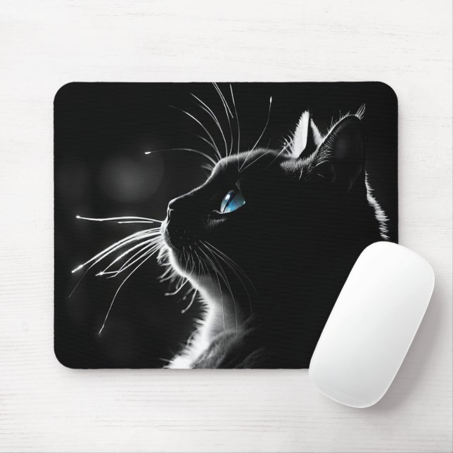 Mousepad Gelado Preto (Com mouse)