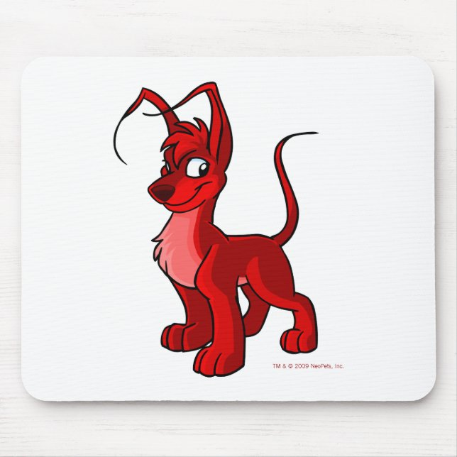 Mousepad Gelert vermelho orgulhoso (Frente)