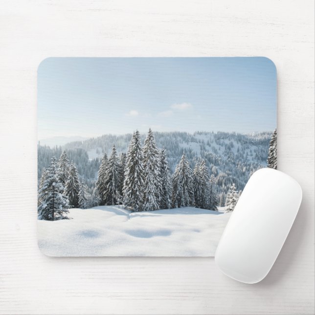 Mousepad Gelo e neve | Allgäu Bavaria Alemanha (Com mouse)