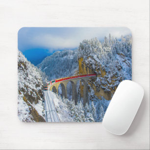 Mousepad Gelo e neve Bernina Express, Suiça