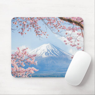 Mousepad Gelo e neve   Cherry Blossoms Mt. Fuji Japão