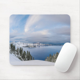 Mousepad Gelo e neve Crater Lake Oregon