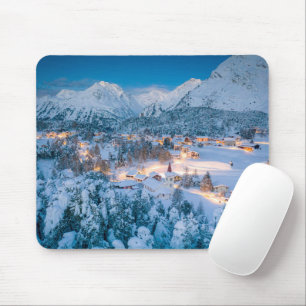 Mousepad Gelo e neve Graubunden, Engadin, Suiça