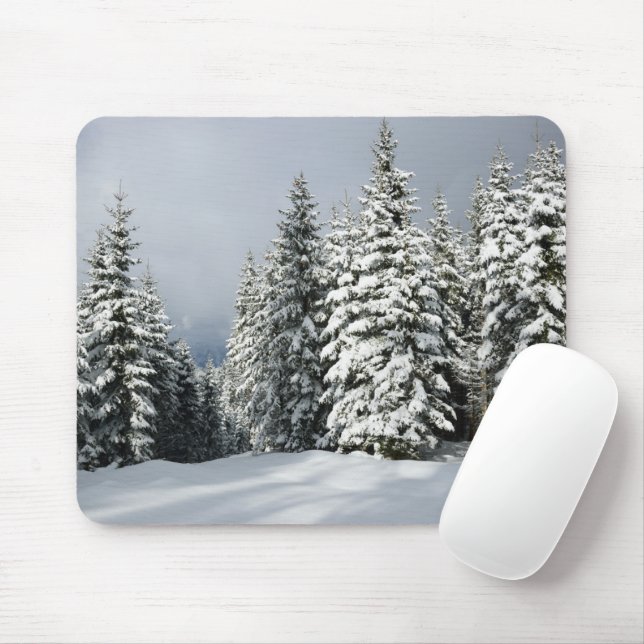 Mousepad Gelo e neve | Pine Woodland, Áustria (Com mouse)